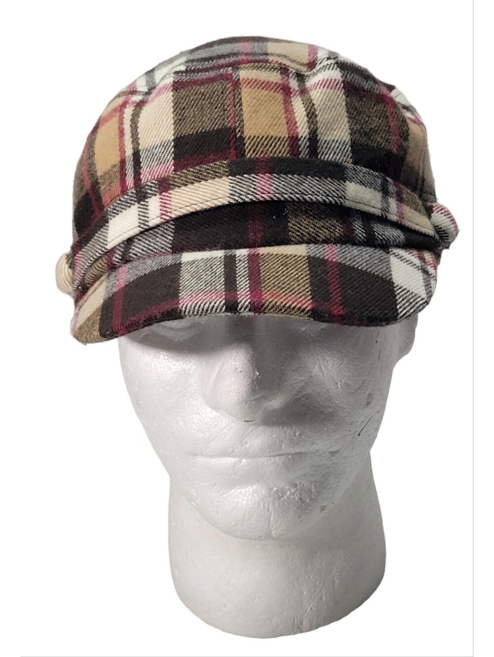 D&Y Women's Plaid Newsboy Style Hat Cap